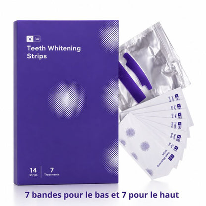 Bandes blanchissantes pour les dents