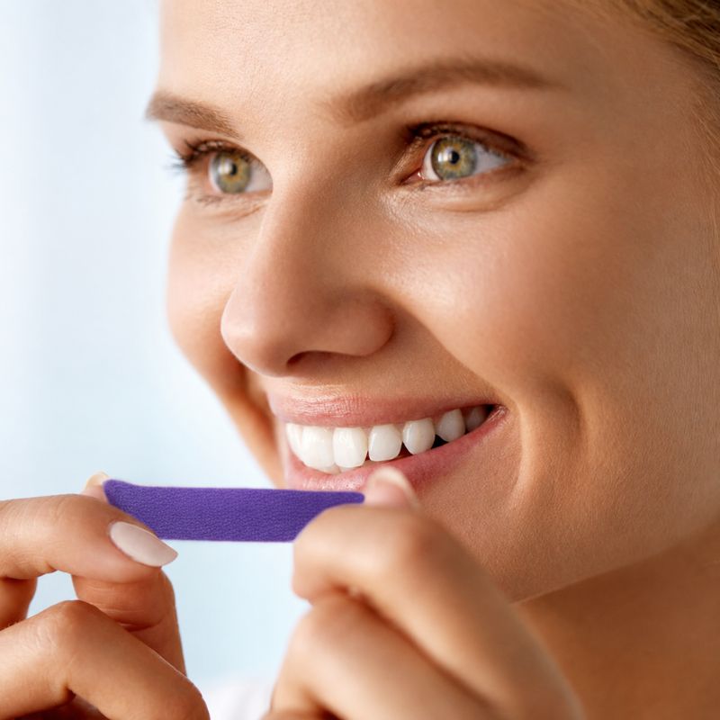 Bandes blanchissantes pour les dents